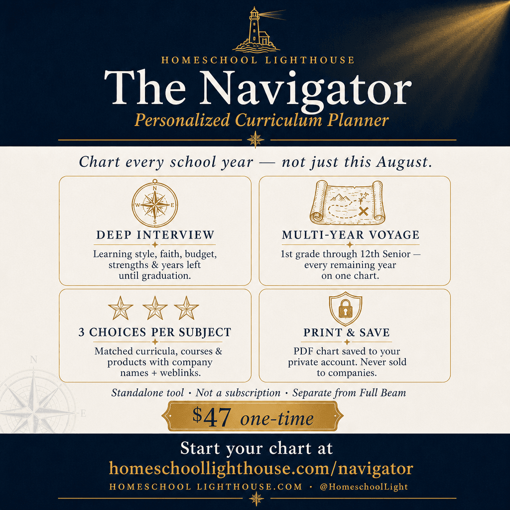 The Navigator curriculum chart preview